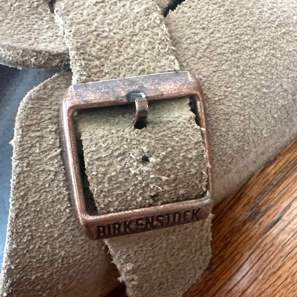 Birkenstock Tan Boston Buckle Clogs